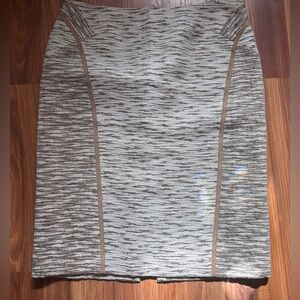 Lafayette 148 New York Cream and Brown Skirt